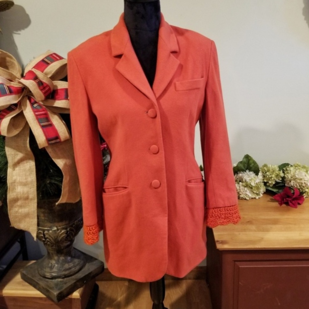 Cashmere Orange Blazer from The Limited C.